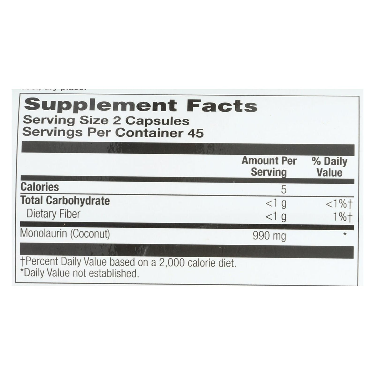 Health From The Sun Monolaurin - 1 Each - 90 Vcap