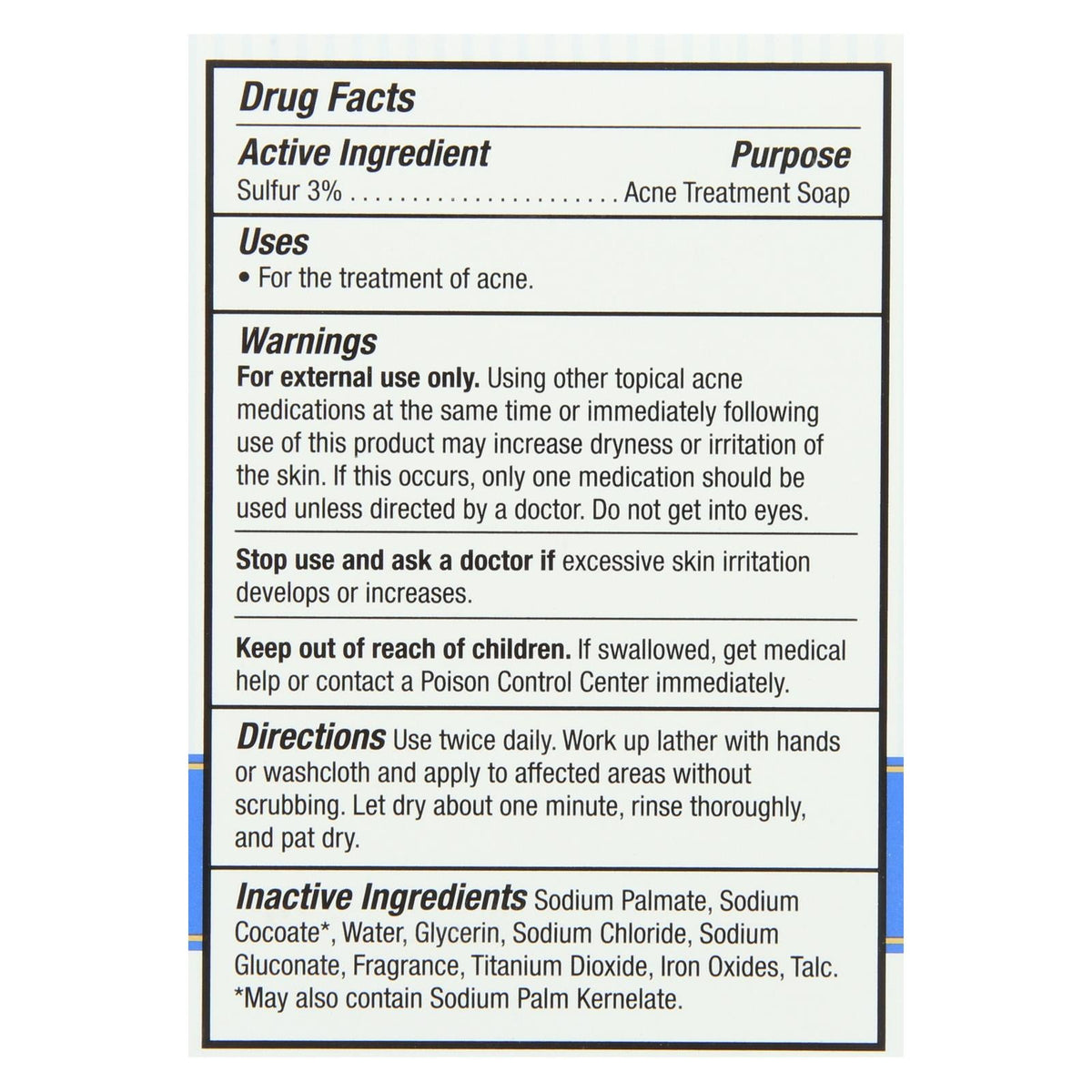Grandpa's Thylox Sulfur Acne Soap - 3.25 Oz