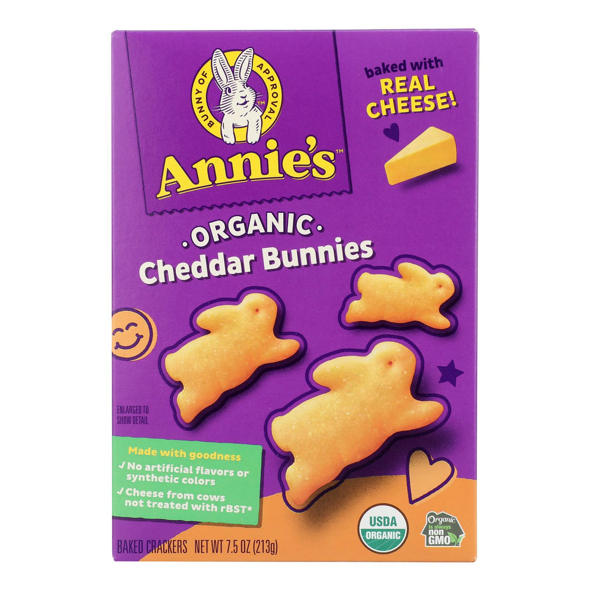 Annie's Cheddar Snack Crackers, 12-Pack (7.5 Oz Each)
