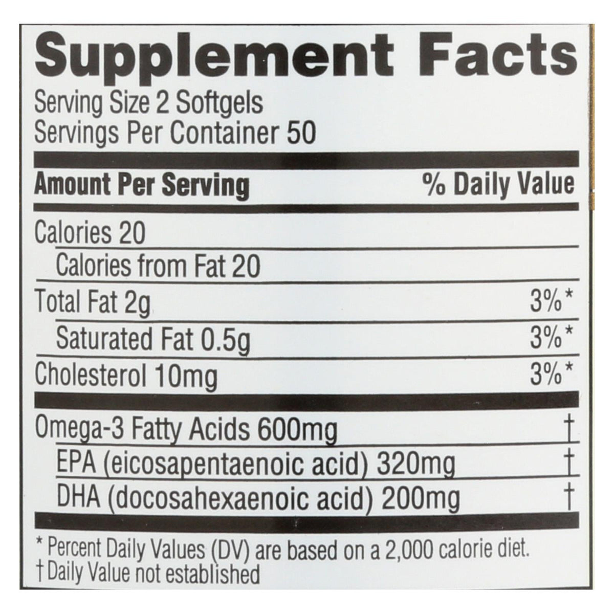 Spectrum Essentials Omega-3 Fish Oil Dietary Supplement - 1 Each - 100 Cap