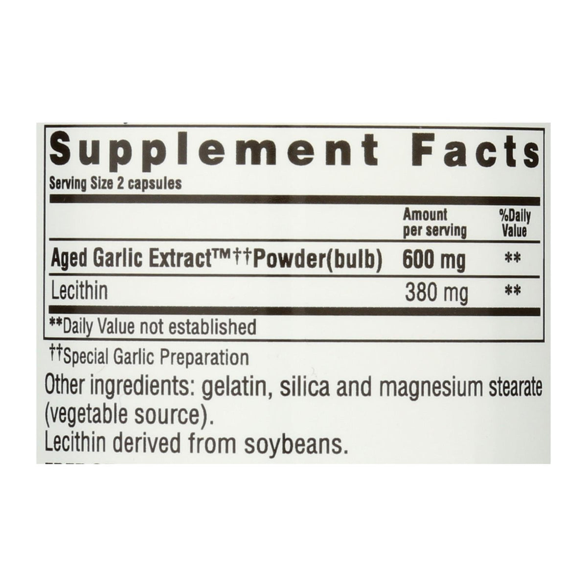 Kyolic Aged Garlic Cholesterol Capsules - 100 Count