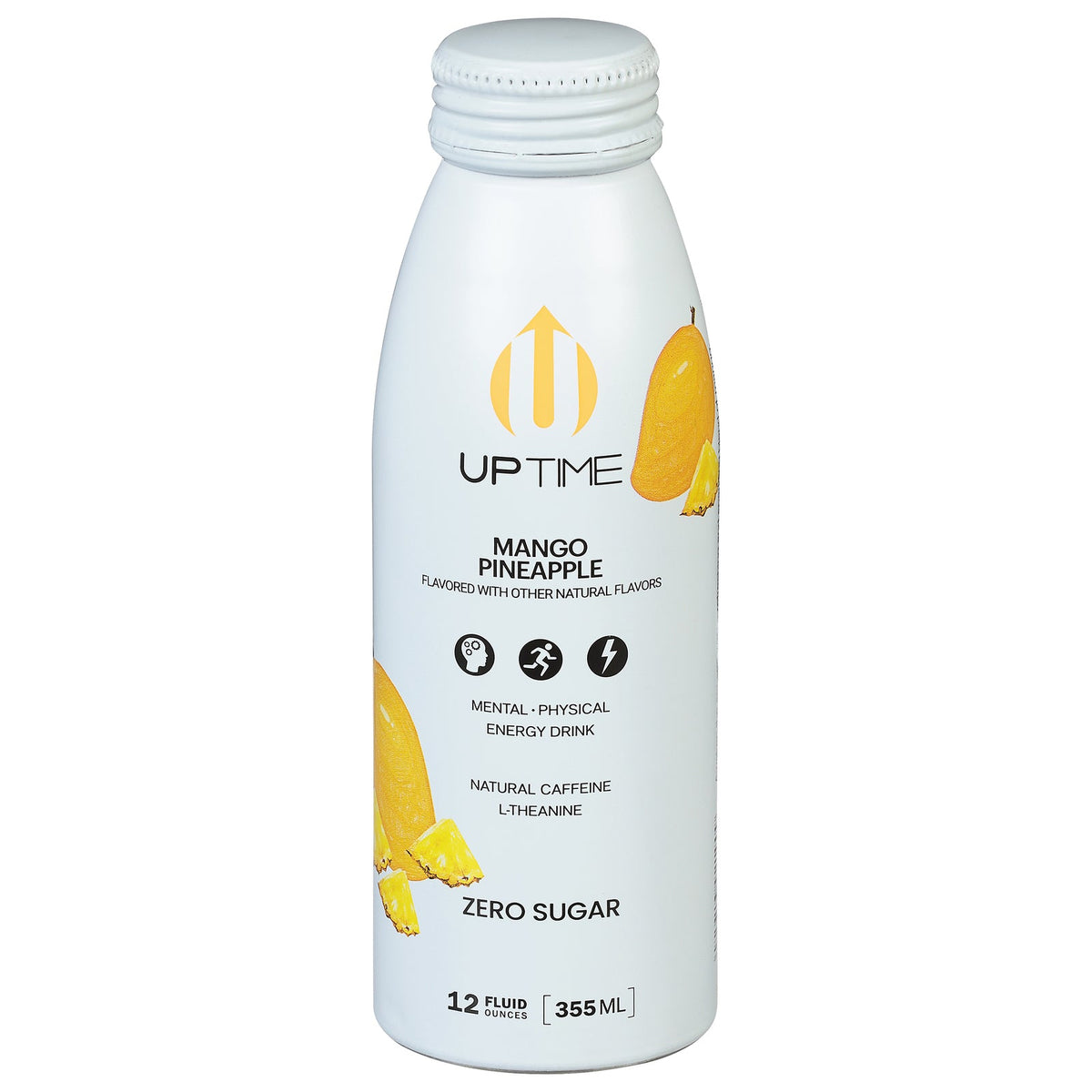 Uptime Energy Mango Pineapple Drink - 12-Pack, 12 fl oz