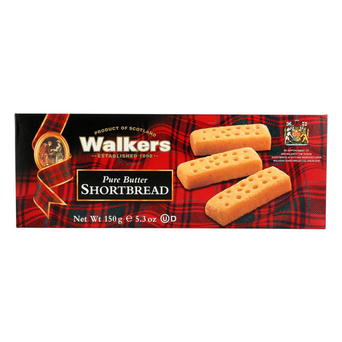 Walkers Shortbread Pure Butter Fingers, 12 Pack, 5.3 Oz