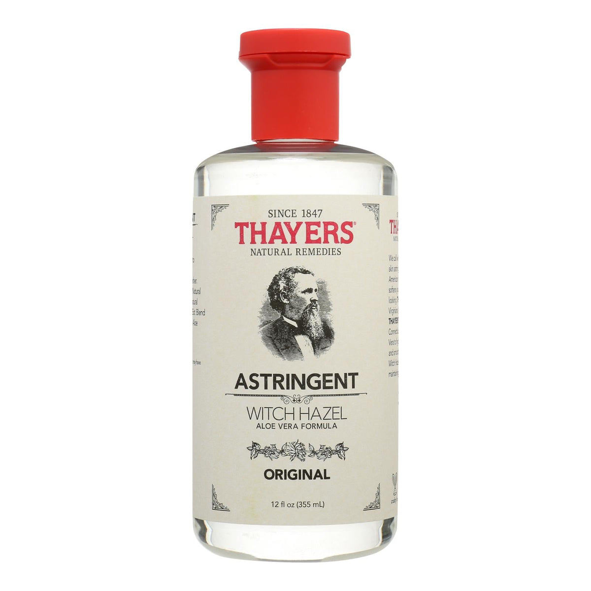 Thayers Witch Hazel With Aloe Vera Original - 12 Fl Oz