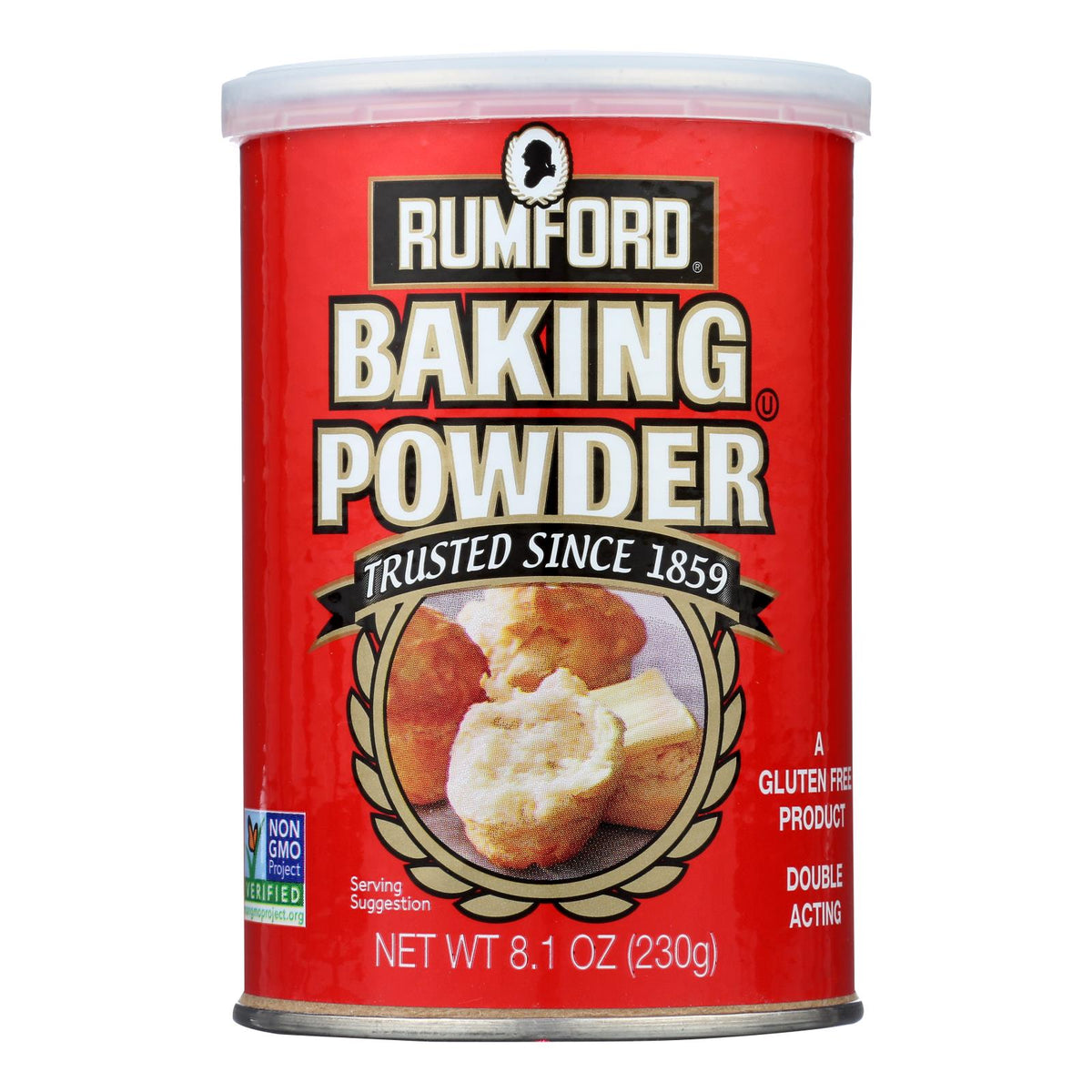 Rumford Baking Powder, Aluminum-Free, Non-GMO, 12 Pack