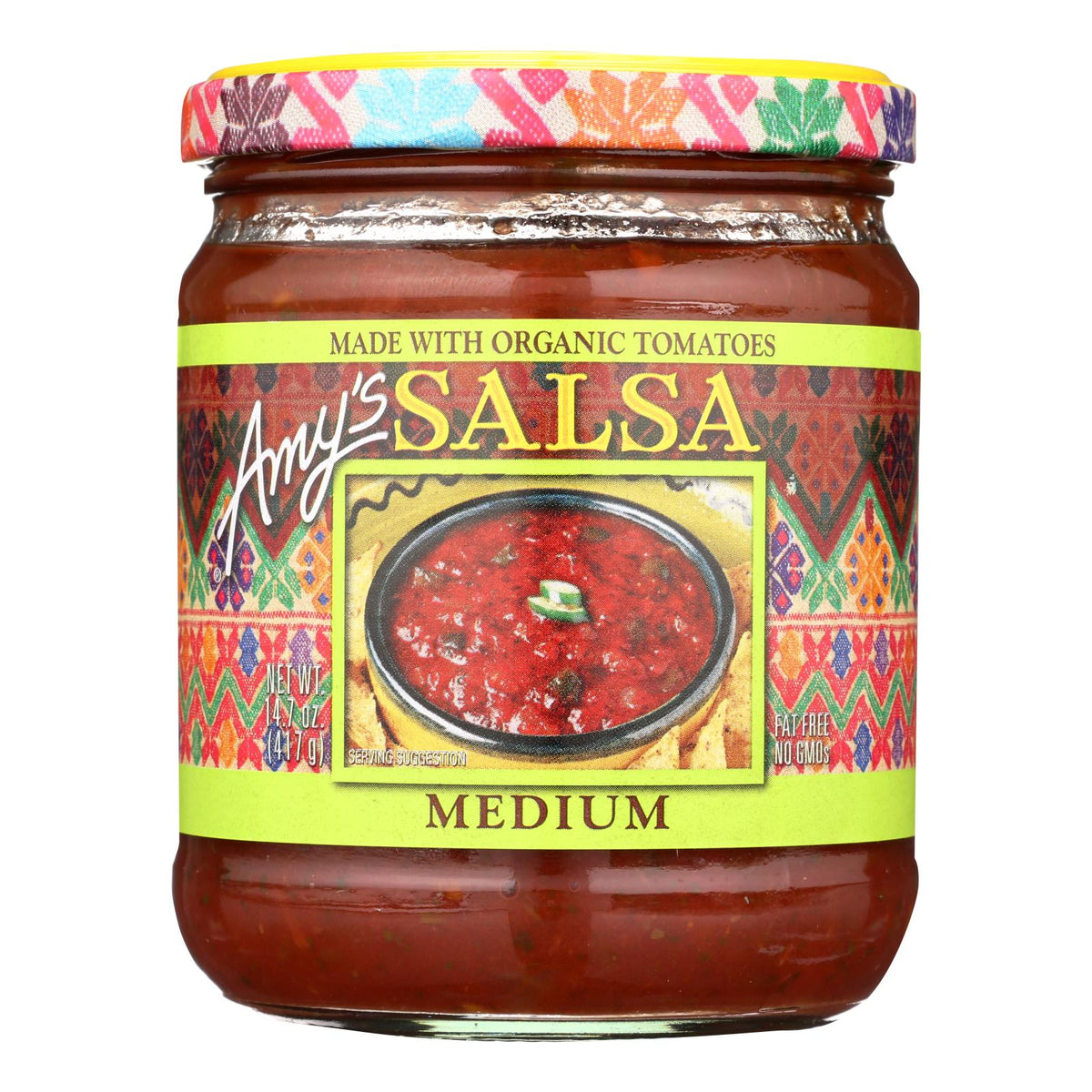 Amy's Medium Salsa, Organic, Case of 6, 14.7 Oz