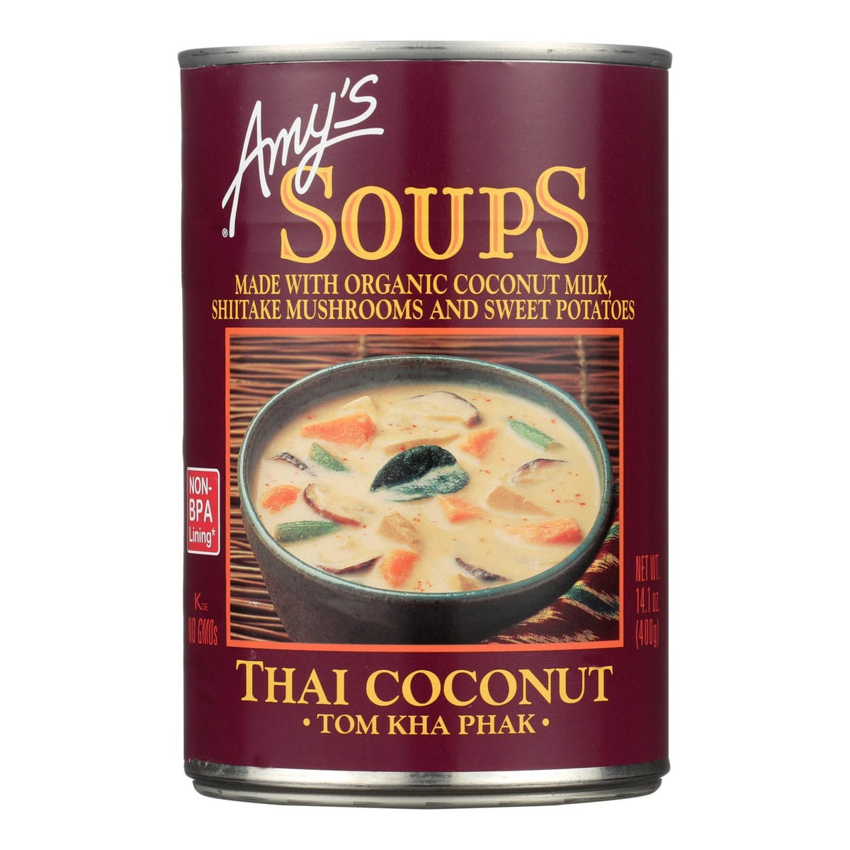 Amy's Tom Kha Phak Thai Coconut Soup, 12-Pack, 14.1 Oz