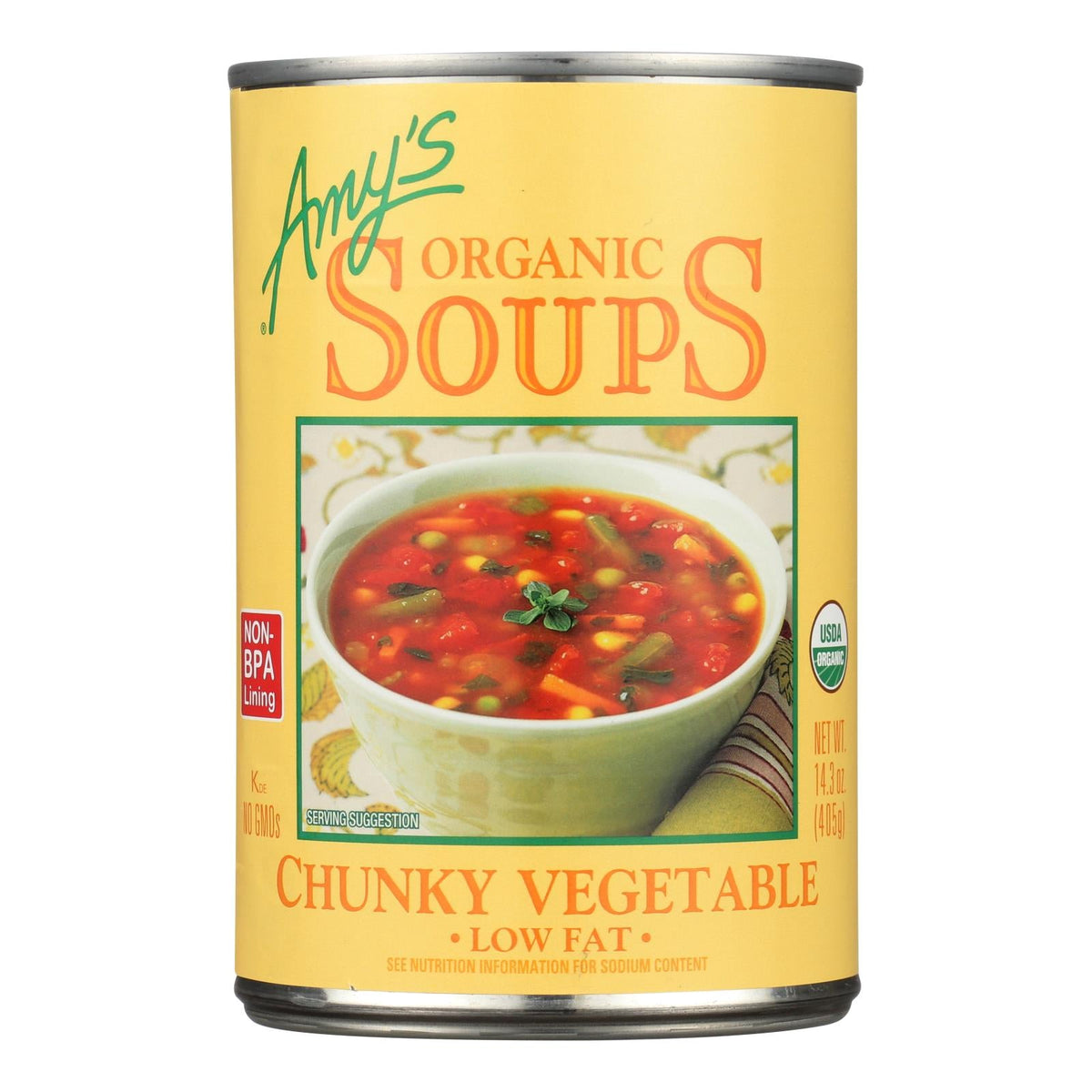 Amy's - Organic Chunky Vegetable Soup - Case Of 12 - 14.3 Oz