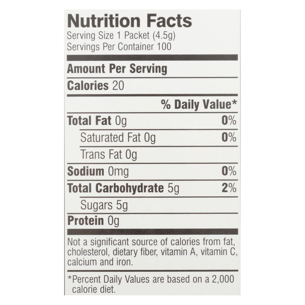 Sugar In The Raw - 8 Cases of 100 Packets