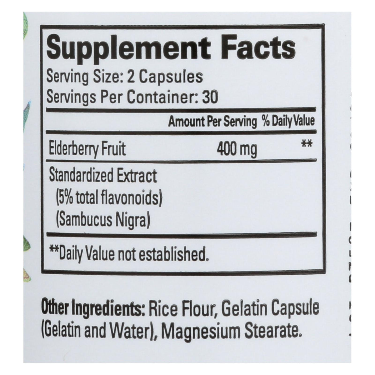 Quantum Elderberry Immune Extract - 400 Mg, 60 Caps