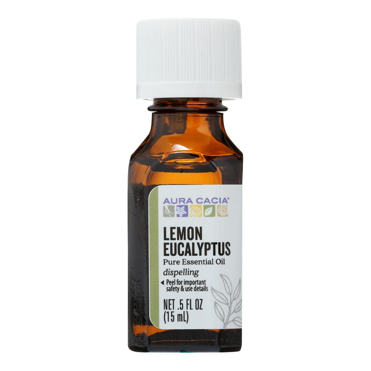 Aura Cacia Lemon Eucalyptus Essential Oil 0.5 Fl Oz