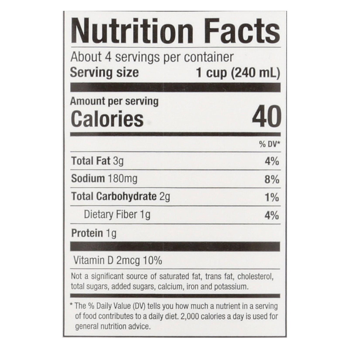 Pacific Natural Almond Milk Unsweetened, 12-Pack, 32oz