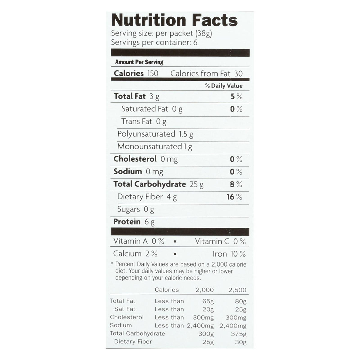 Nature's Path Organic Qi'A Superfood Oatmeal, 6 Pack