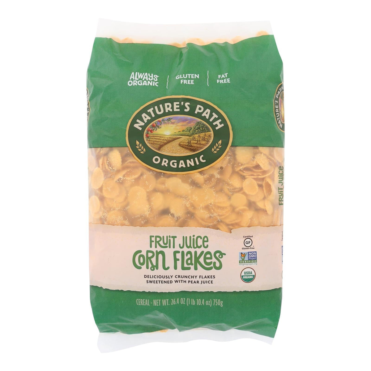 Nature's Path Organic Corn Flakes - Fruit Sweetened, 6 Pack