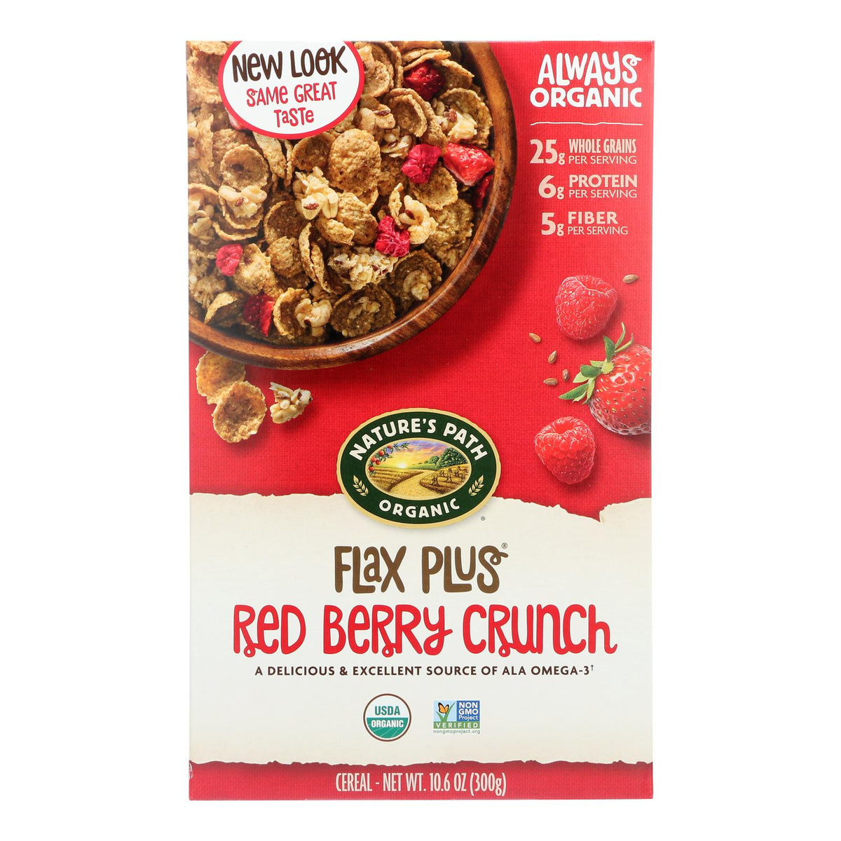 Nature's Path Organic Red Berry Flax Cereal, 12-Pack
