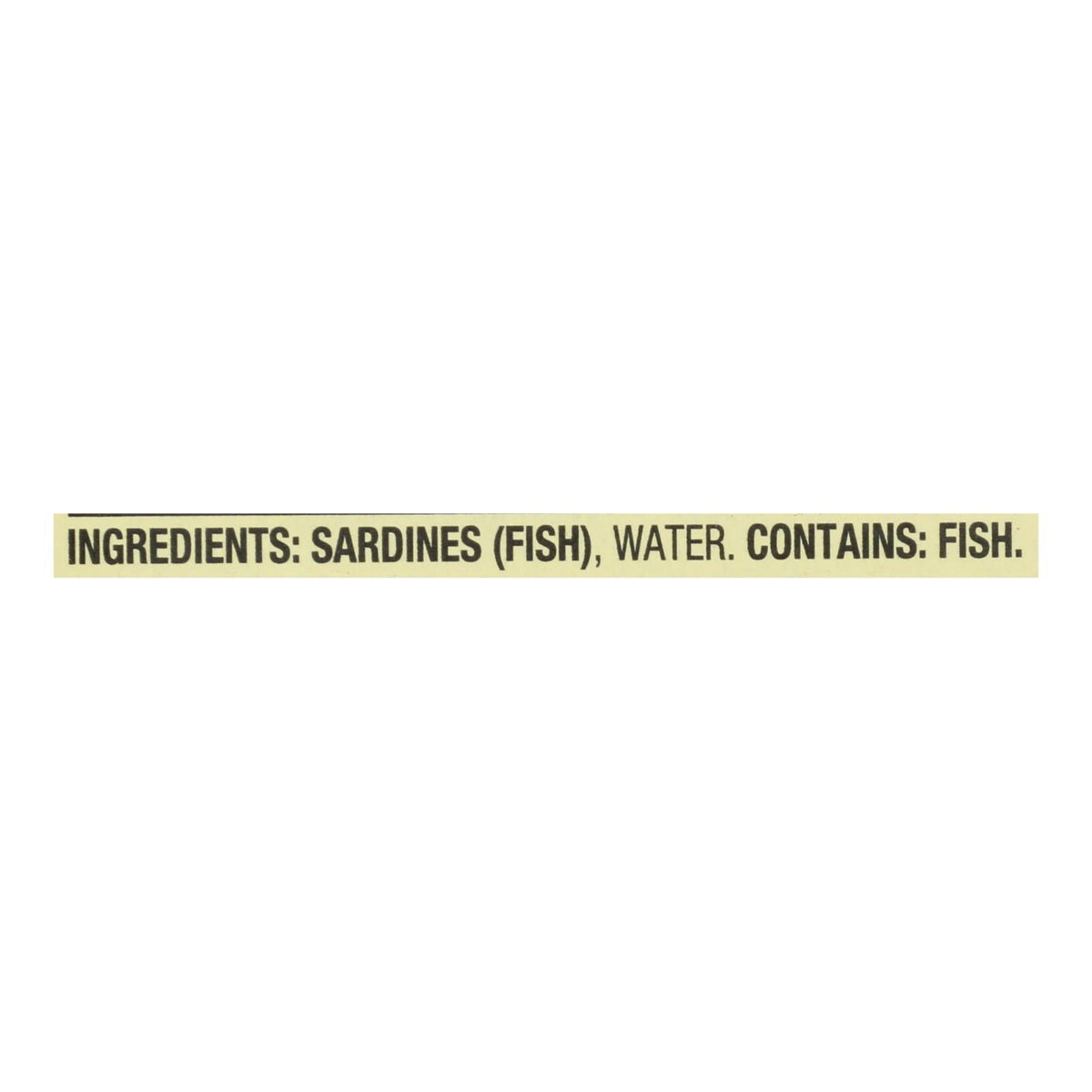 Season Sardines in Water, No Salt, 12-Pack, 4.375 Oz.