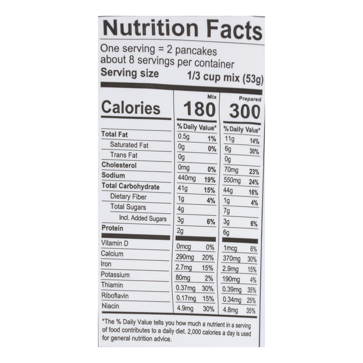 King Arthur Pancake Mix - Case Of 6 - 15 Oz.