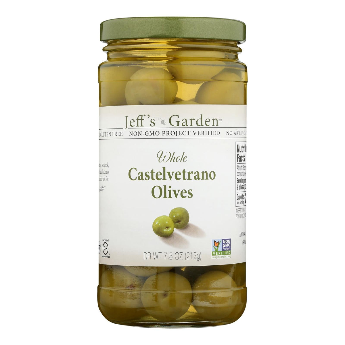 Jeff's Natural Castelvetrano Olives - 6 Pack, 7.5 Oz Each
