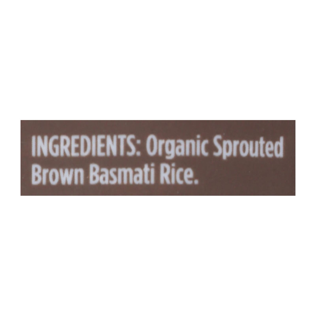 Lundberg Sprouted Brown Basmati Rice - 6 Pack, 1 lb Each