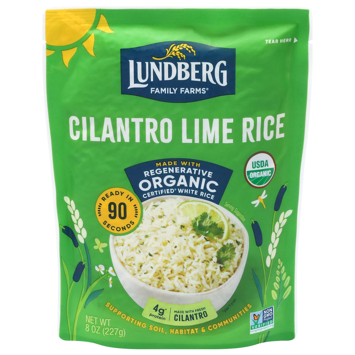 Lundberg Rice Cilantro Lime 8oz (Pack of 6)