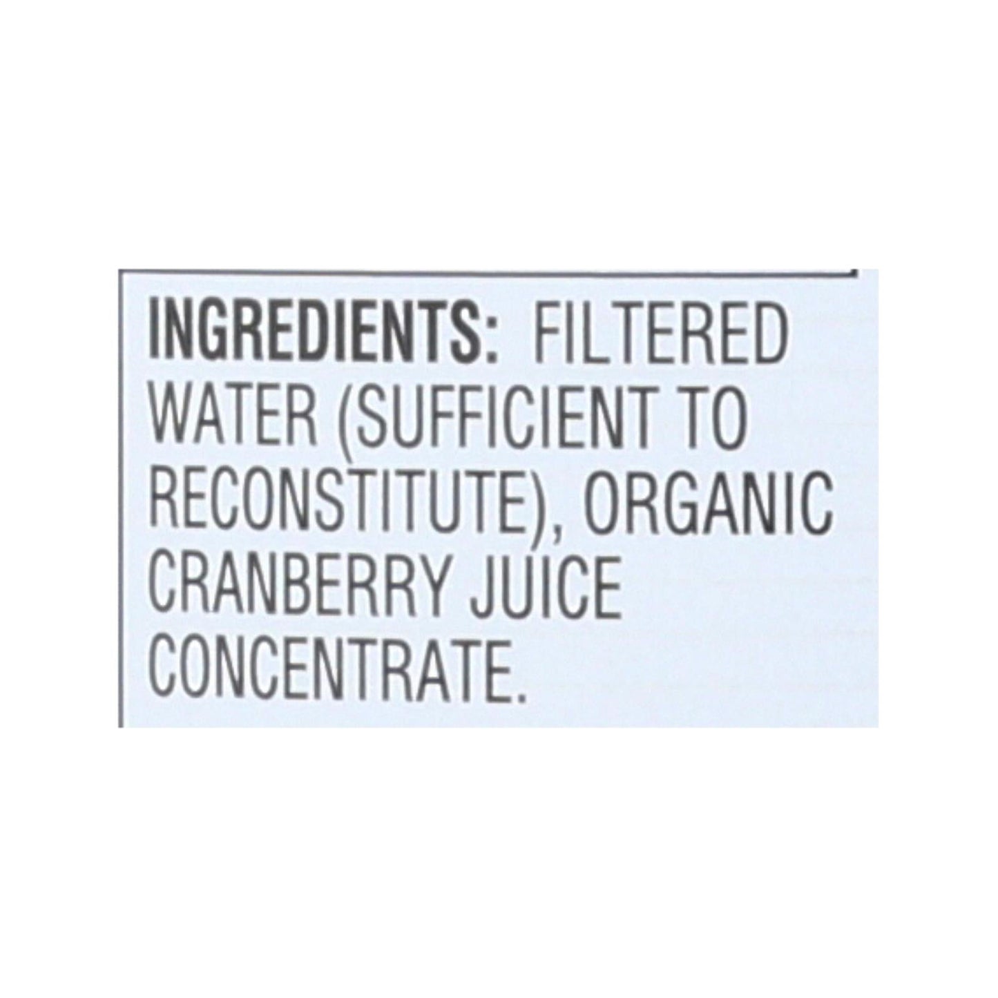 R.W. Knudsen Organic Just Cranberry Juice, 6-Pack, 32 fl oz