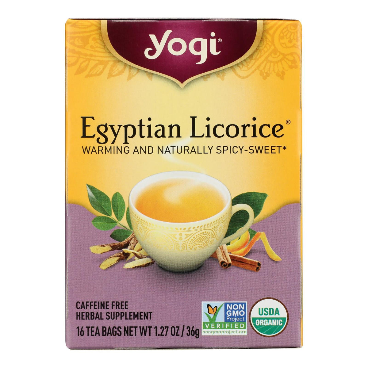 Yogi Egyptian Licorice - Case Of 6 - 16 Bags