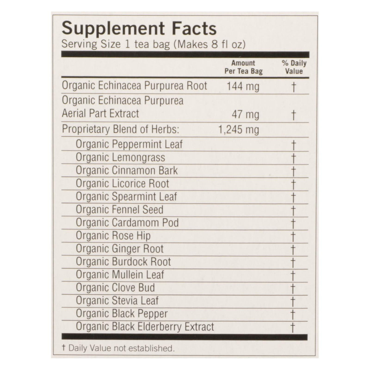 Yogi Echinacea Immune Support Tea, 16 Bags, Case of 6