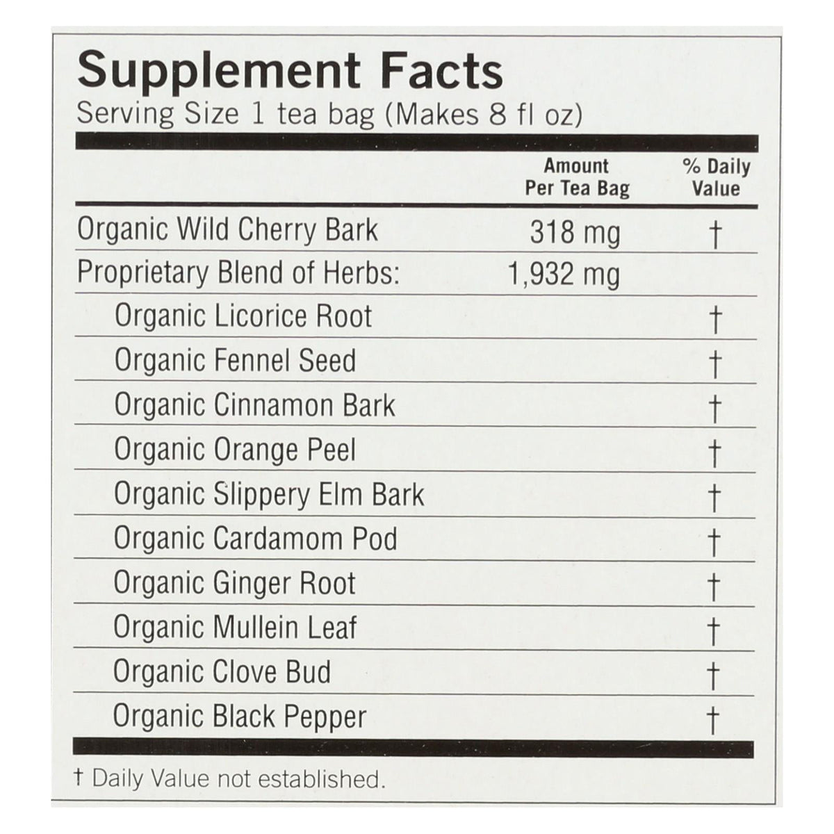 Yogi Organic Throat Comfort Tea, Caffeine-Free, 6-Pack