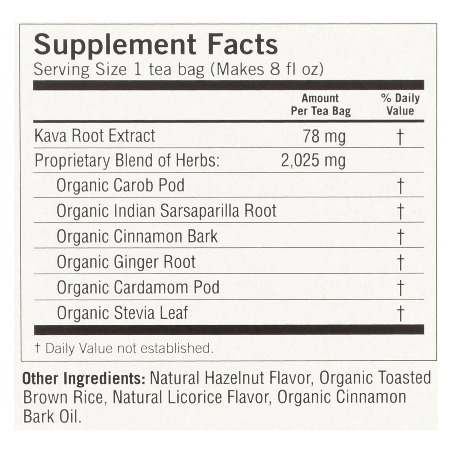 Yogi Kava Stress Relief Herbal Tea, Caffeine-Free, 6-Pack