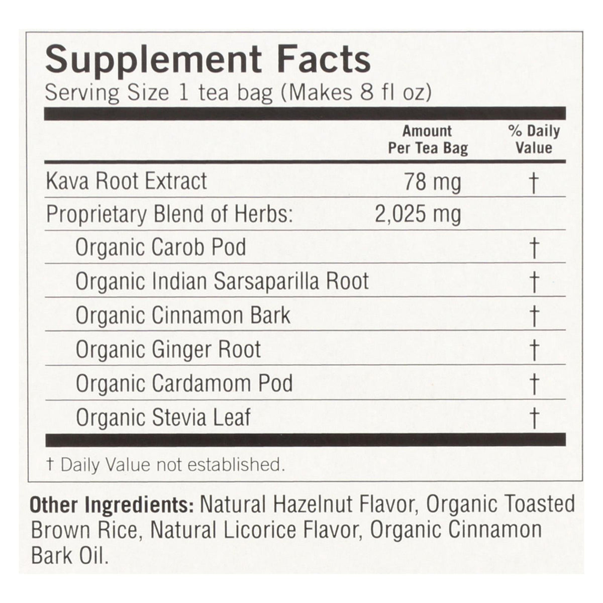 Yogi Kava Stress Relief Herbal Tea, Caffeine-Free, 6-Pack