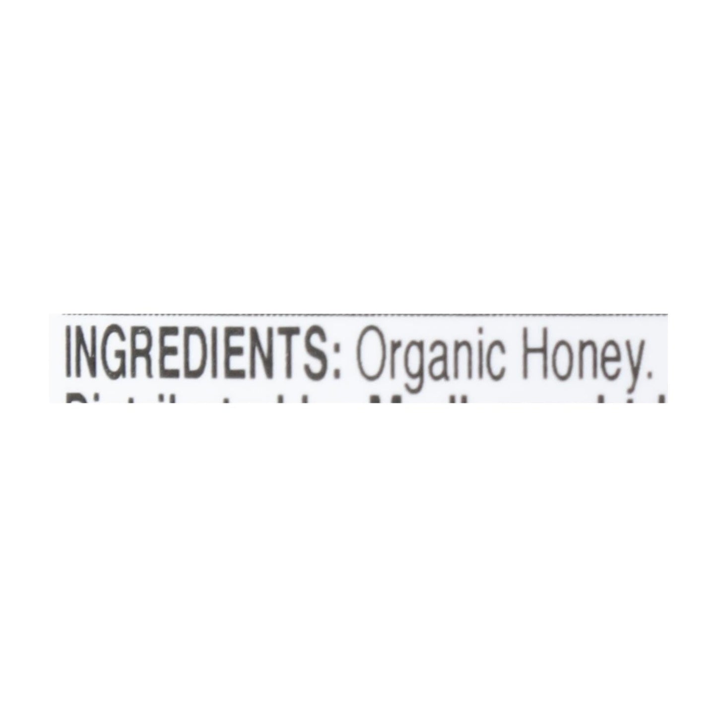 Madhava Honey Organic Honey Bear - Case Of 6 - 12 Oz.