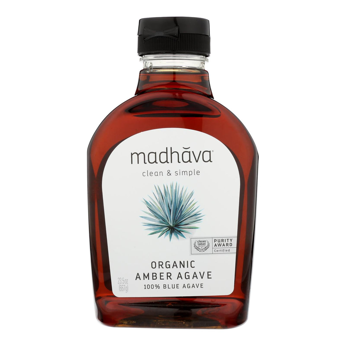 Madhava Organic Amber Agave Nectar, 6-Pack, 23.5 Oz.
