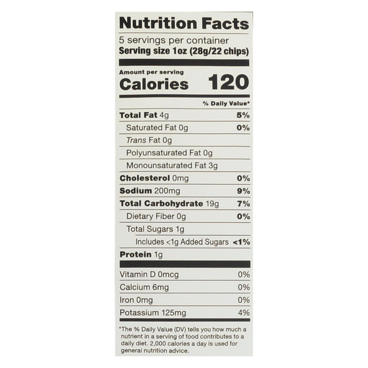 Popchips Sea Salt & Vinegar Chips, 12-Pack, 5 oz Each
