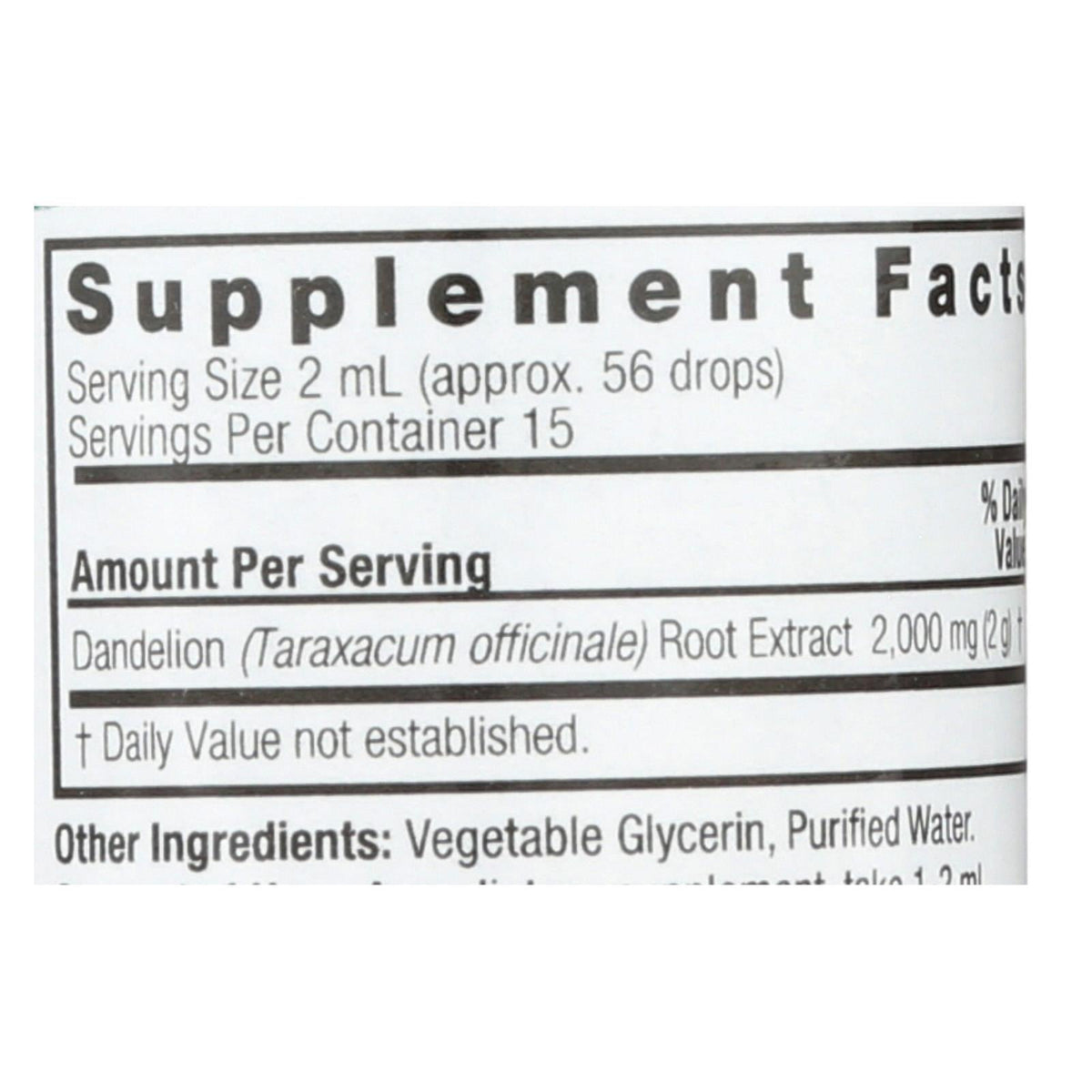 Nature's Answer - Af Dandelion Root - 1 fl oz