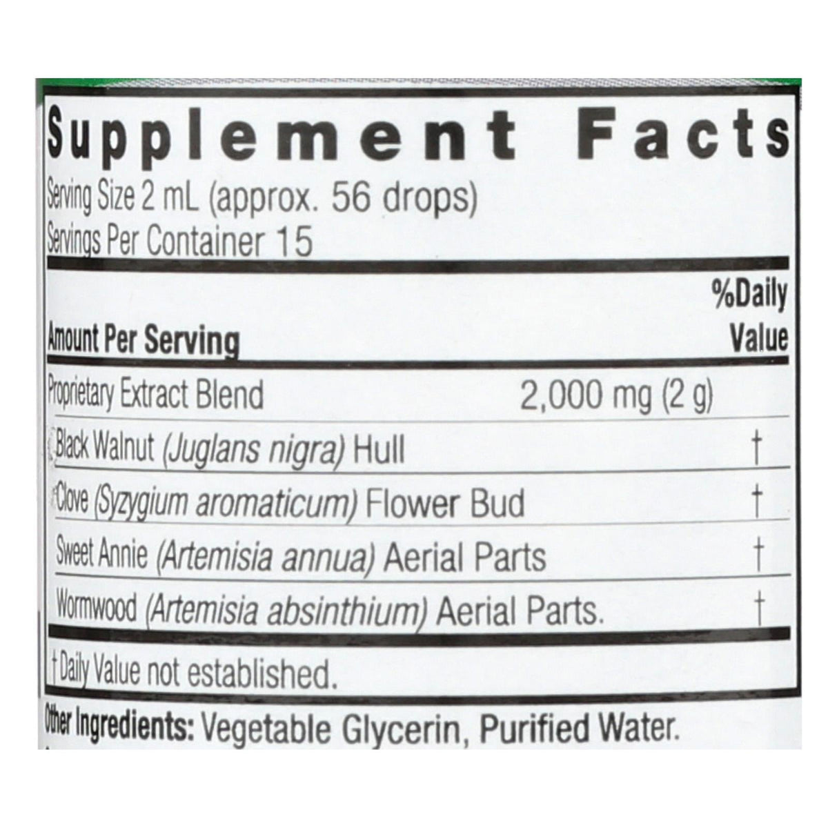 Black Walnut & Wormwood Complex, Alcohol-Free, 1 Fl Oz