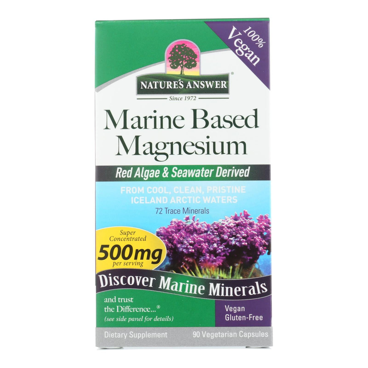 Nature's Answer Plant-Based Magnesium Supplement - 90 Caps