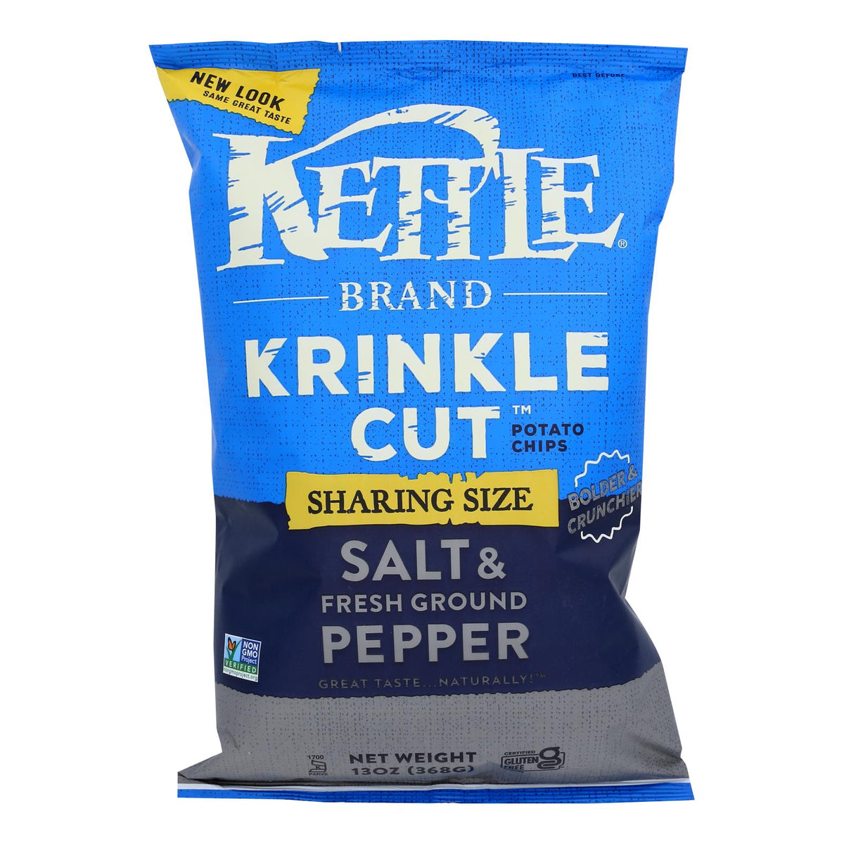 Kettle Salt & Pepper Krinkle Cut Chips - 9 Pack, 13 Oz