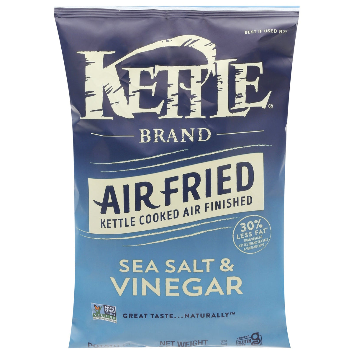 Kettle Brand - Potato Chips Ssalt Vngr - CS of 12-6.5 OZ