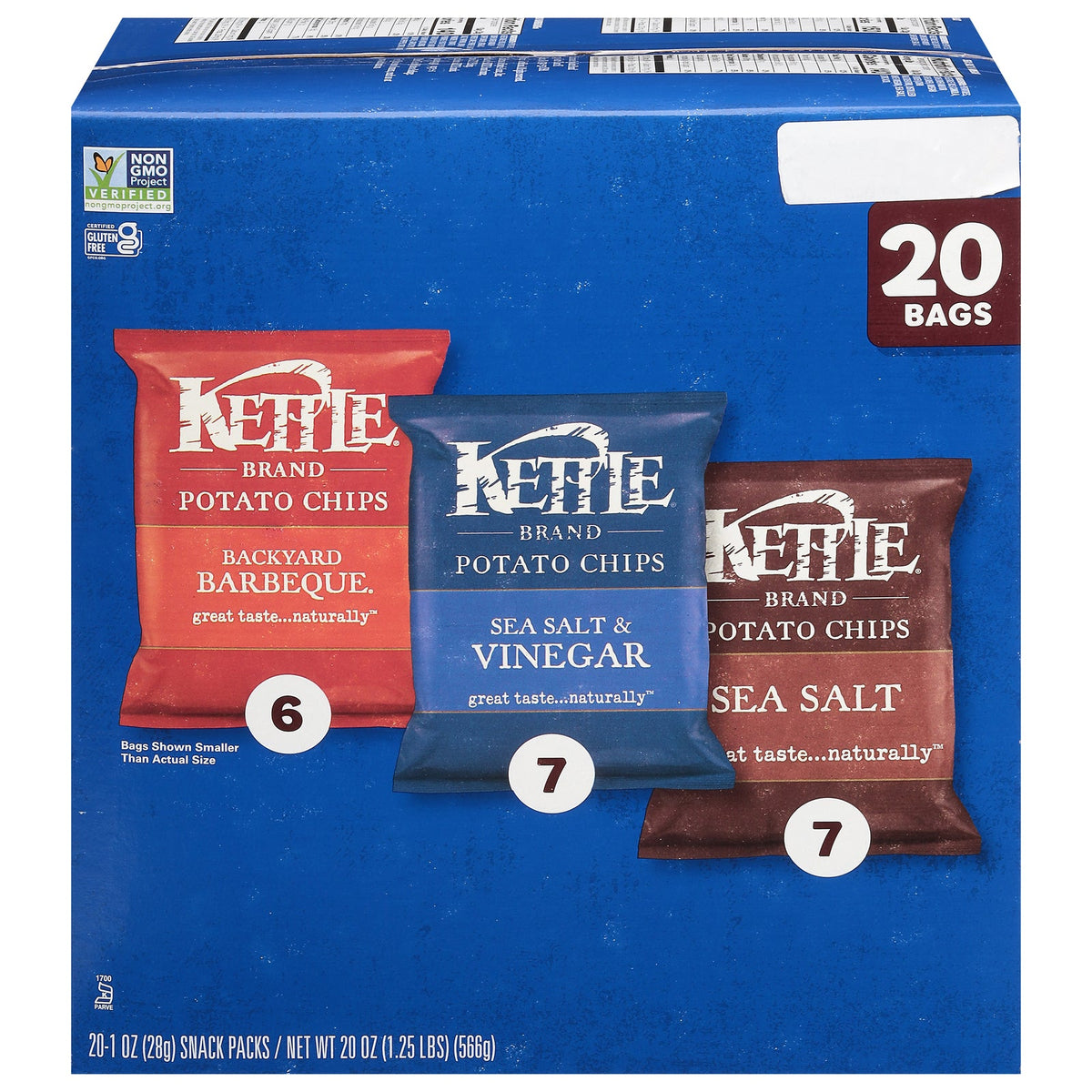 Kettle Brand - Pot Chps Ssalt Vngr Bbq - CS of 4-20/1 OZ