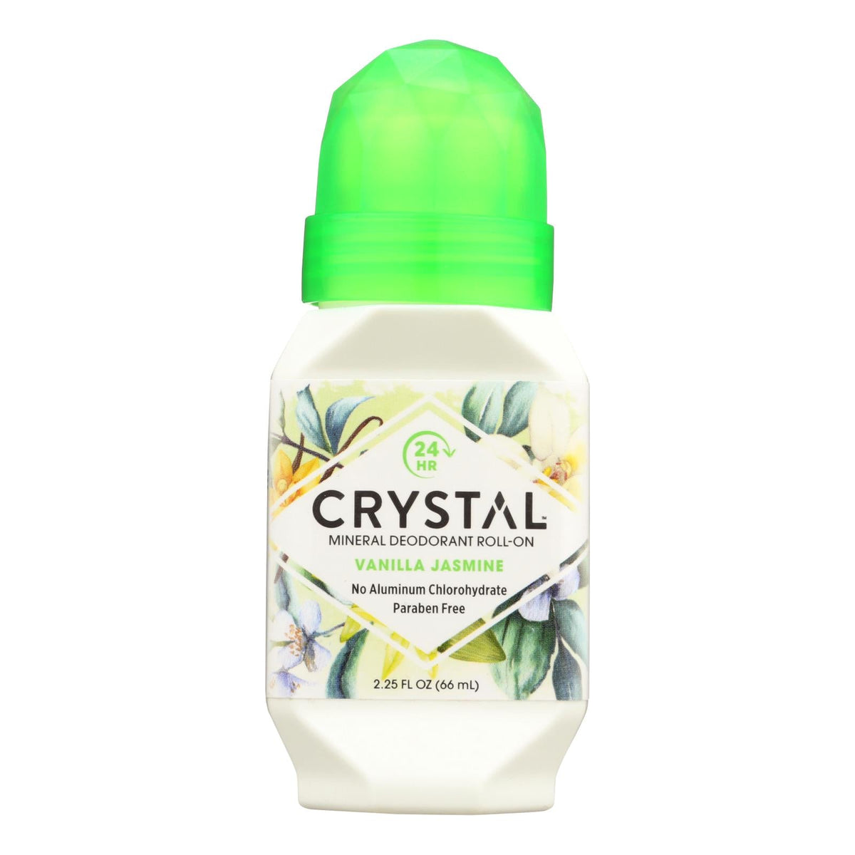 Crystal Essence Roll-on Deodorant, Vanilla Jasmine 2.25 Oz