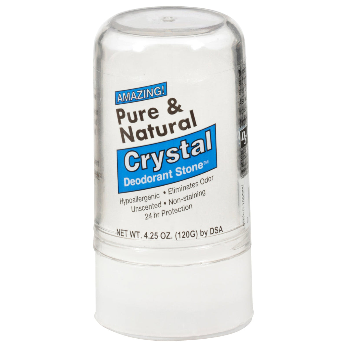 Thai Crystal Deodorant Stone - Pure & Natural 4.25 Oz