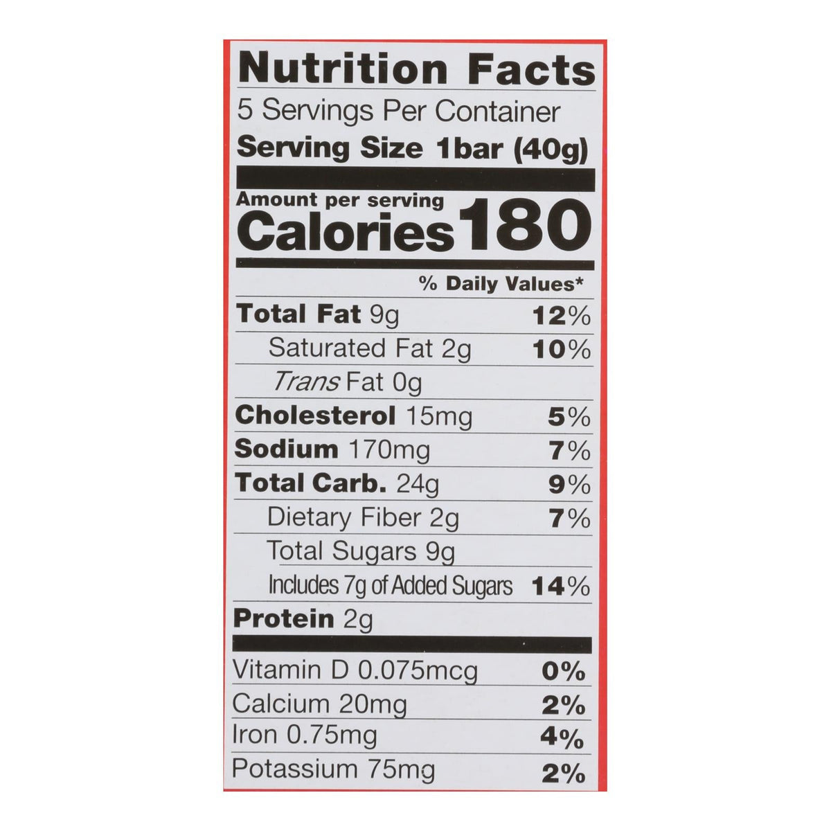 Pamela's Oat Choc Chip Peanut Butter Bars, 6-Pack, 1.41 oz