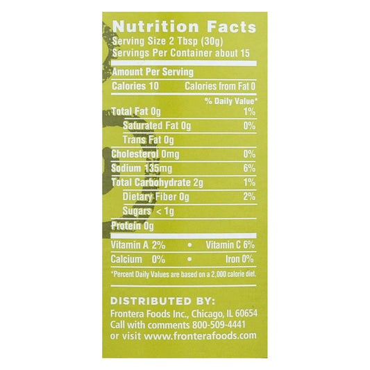 Frontera Tomatillo Salsa - 6 Pack - 16 Oz Each