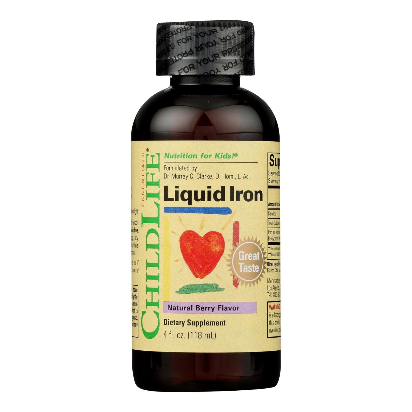 Childlife Essentials Natural Iron Berry Liquid 4oz