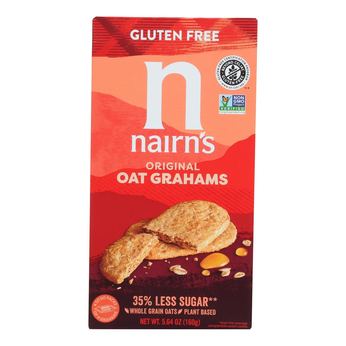 Nairn's Gluten-Free Oat Grahams Original, 6-Pack