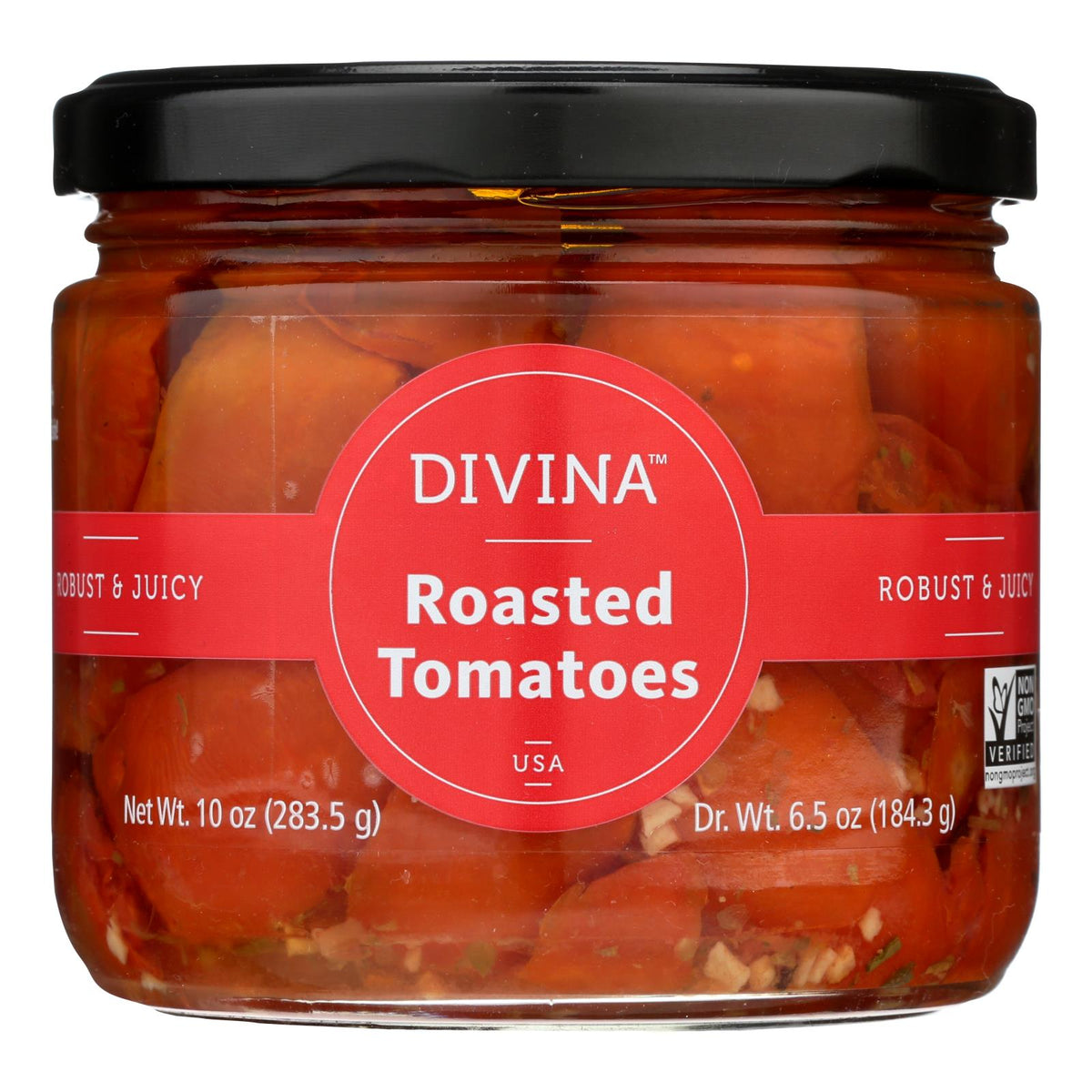 Divina Roasted Red Tomatoes with Herbs, 10 oz, Case of 6