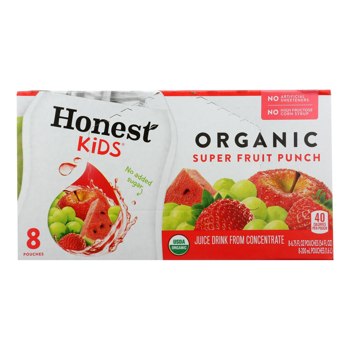 Honest Kids Super Fruit Punch - Case Of 4 - 6.75 Fl Oz