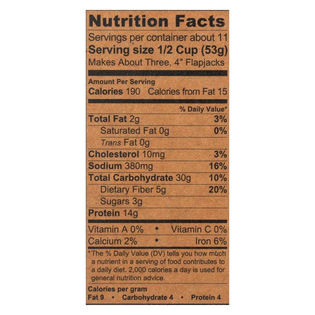 Kodiak Cakes Power Cakes Mix - 6 Pack, 20 Oz Each
