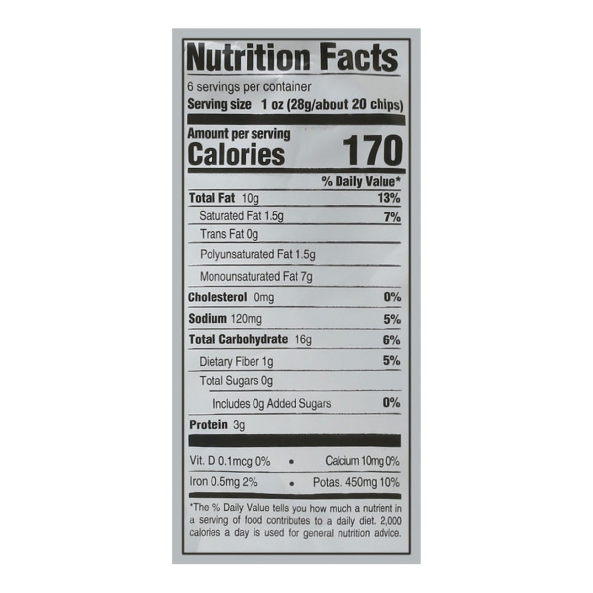 Boulder Canyon - Chip Sea Salt & Avo Oil - Case Of 12-6 Oz
