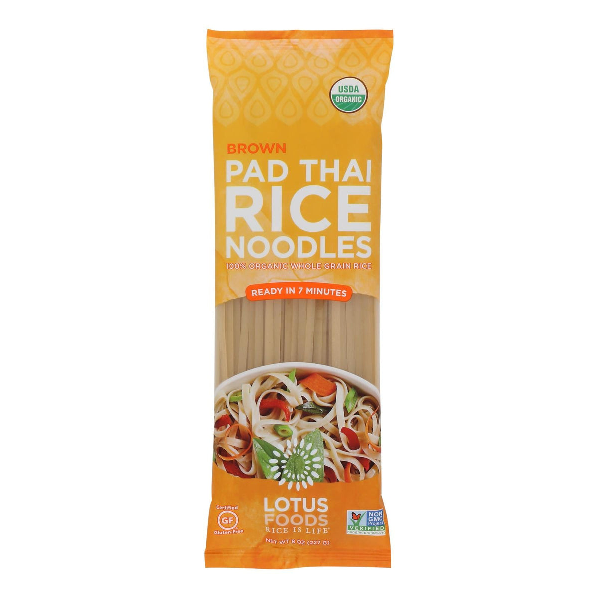 Lotus Foods Organic Brown Rice Pad Thai Noodles 8x8oz